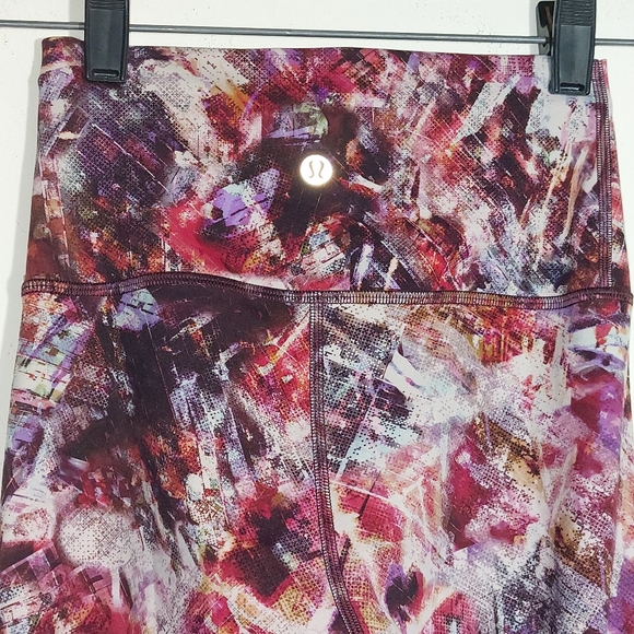 Lululemon Women's Wunder Train HighRise Tights 25" Urbantricity Multi Size 2 EUC - Picture 11 of 14
